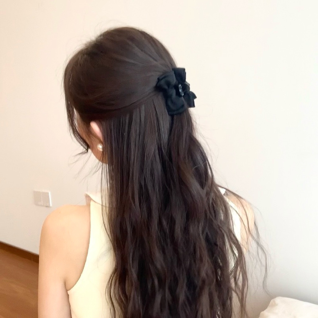 กิ๊บติดผมโบว์ผ้า SATIN MINI BOW CLIP ขนาด 6.5 cm. พร้อมส่งในไทย!! - รูปที่ 4