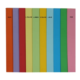DTawan กระดาษการ์ดสี กระดาษปกรายงาน A4 120 , 160 , 180 แพคละ 100 แผ่น พิมพ์ได้สองด้าน ราคาประหยัด