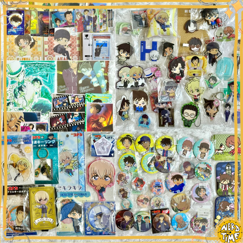 June.26🎉[2/2] 🇯🇵Detective Conan canbadge Ran Shinichi เข็มกลัด รัน โคนัน ฮัตโตริ อามุโร่ ชินอิจิ ห้าพยัคฆ์