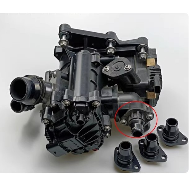 ท่อต่อโมดูลวาล์วน้ำ (Conector 1) BMW X1 F48,X2 F39 ,Mini F55 F56 F57 F60 F61 เครื่อง B38 B48
