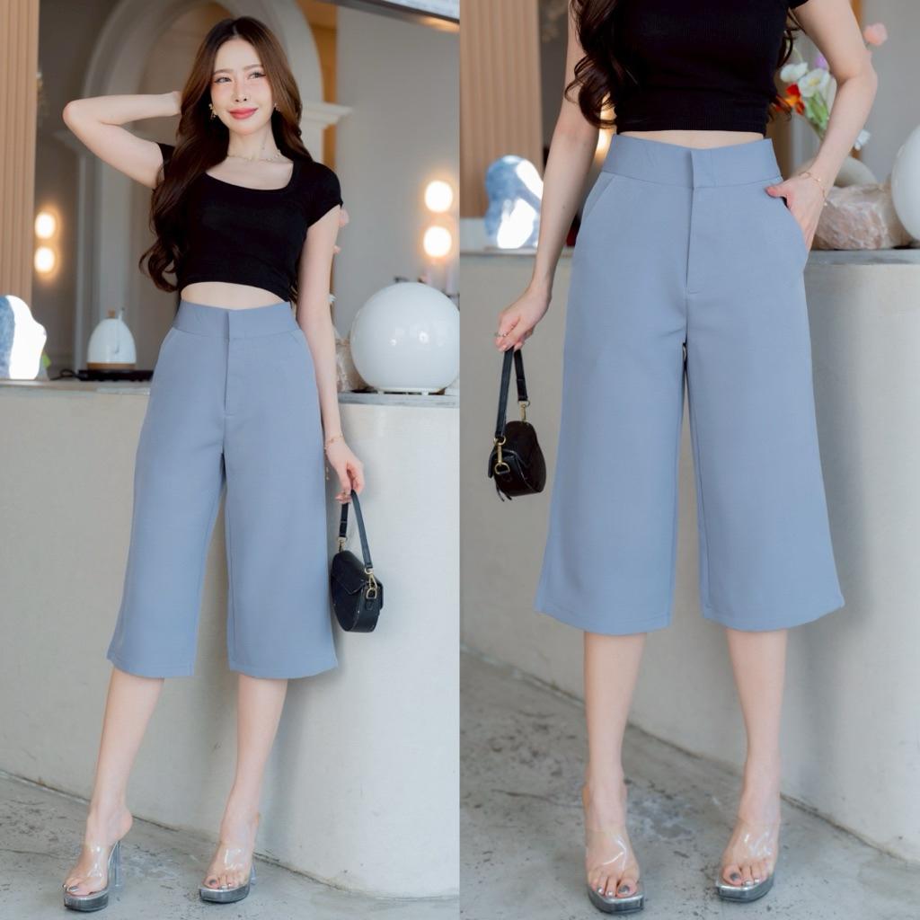 กางเกง 5 ส่วน ตะขอหน้า ผ้าเปเป้ [OK] - รูปที่ 5