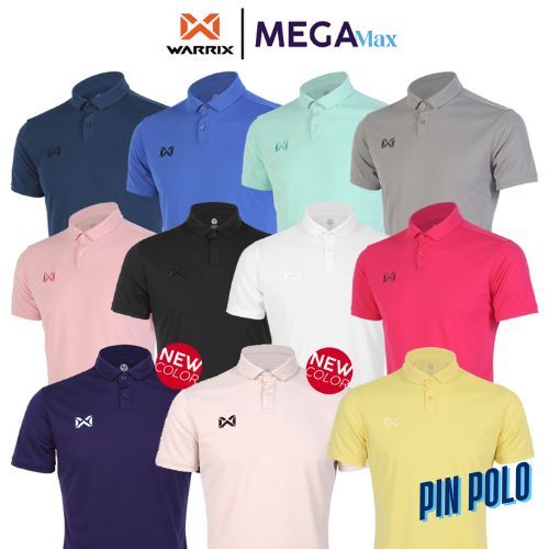 เสื้อโปโล WARRIX 232PLACL34 คอปก รุ่น PIN POLO SHIRT ออกใบกำกับภาษีได้ โพส1