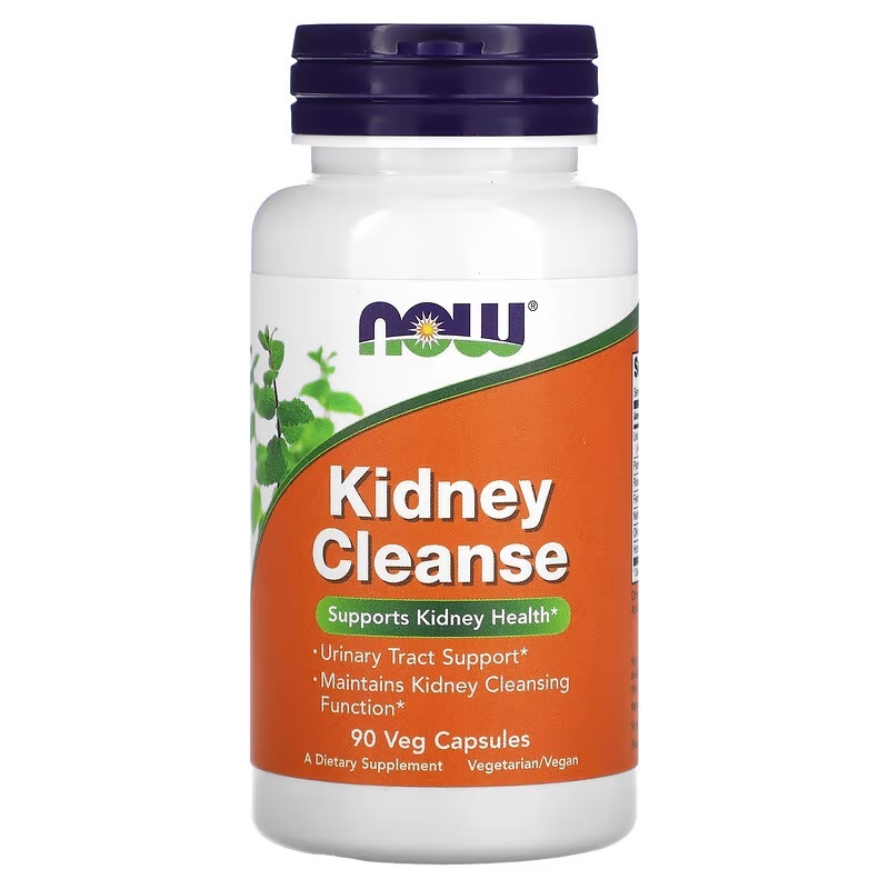 ทำความสะอาดไต Kidney Cleanse, 90 Veg Capsules NOW Foods,
