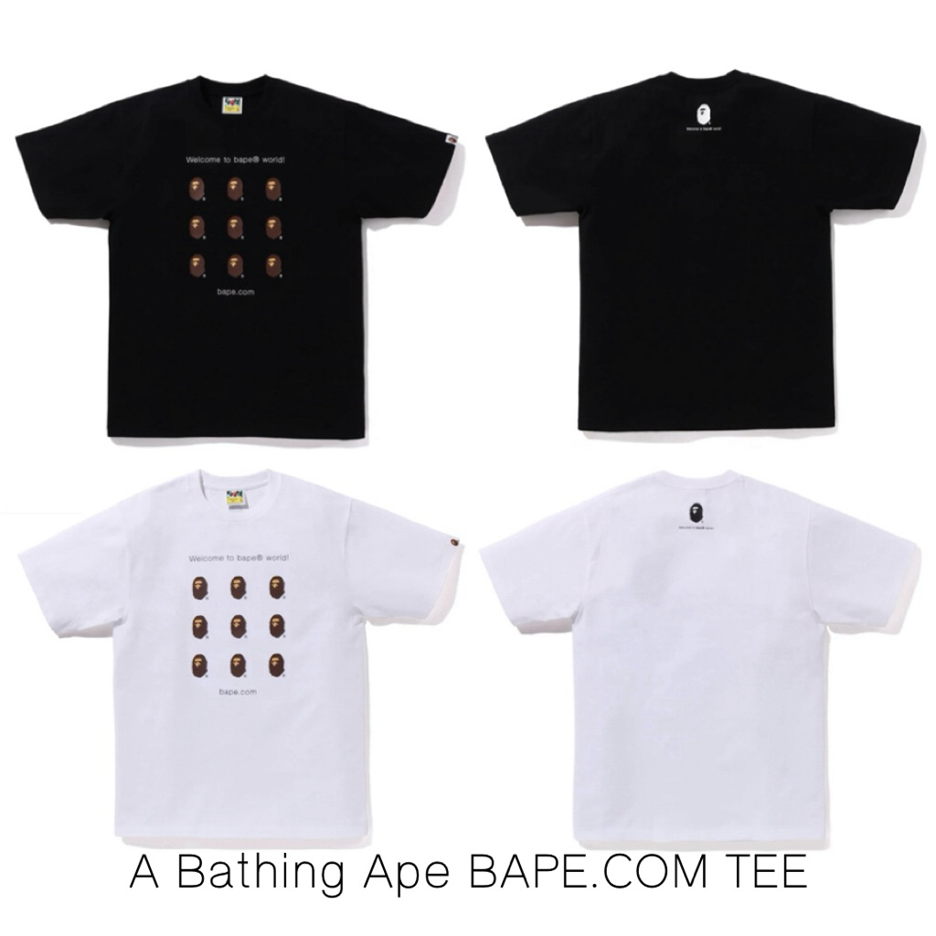 เสื้อยืด A Bathing Ape Bape ลาย BAPE.COM TEE ของแท้ 💯% จากญี่ปุ่น