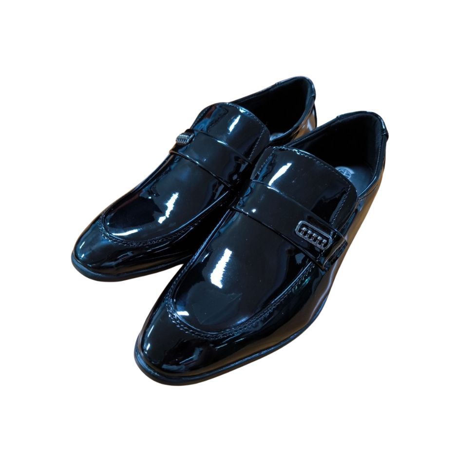 CSB รุ่น CM695 รองเท้าคัชชูผู้ชาย หนังเงาหุ้มส้นหน้ารองเท้าติดอะไหล่ ดูหรูหรา