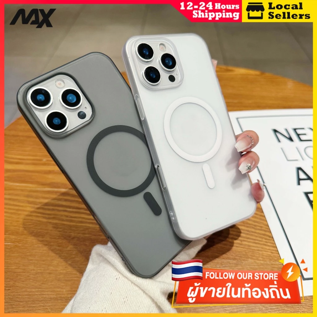 🔥MAX ส่งจากไทย🔥 Simplicity Magnetic Case for iPhone 16 15 14 13 12 11 Pro Max แม่เหล็ก ซองใส่โทรศัพท์ เคส สำหรับ ไอโฟน