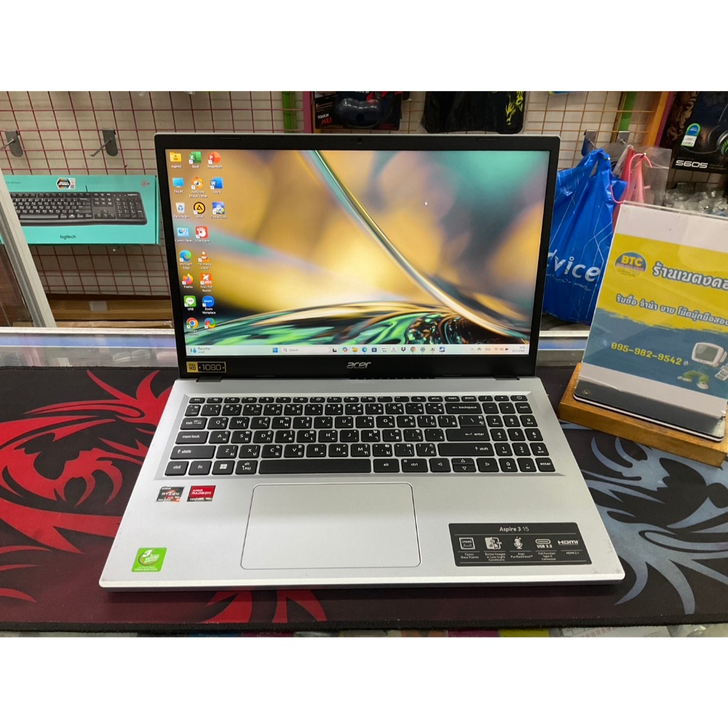 Acer Aspire 3 A315-24P-R70F มือสอง ใช้งานน้อย