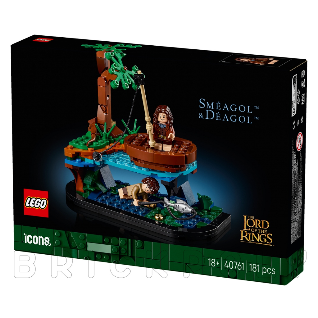 40761 : LEGO ICONS The Lord of the Rings: Sméagol & Déagol (สินค้ากล่องมีตำหนิเล็กน้อย)