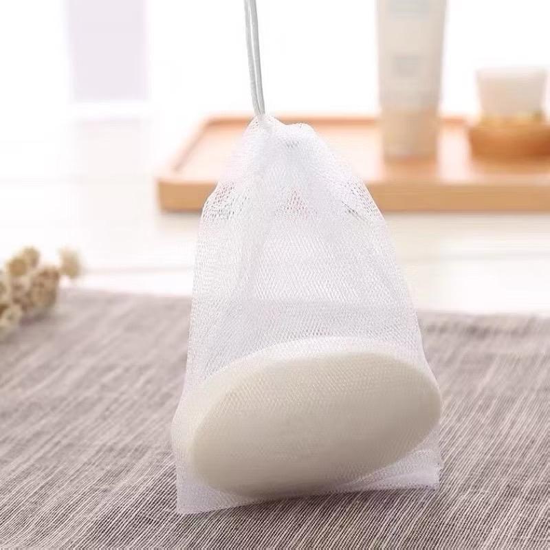 A074 ถุงตีฟอง ตาข่ายตีฟอง ตาข่ายทําสบู่ สำหรับใส่สบู่อาบน้ำ ทำความสะอาดผิวหน้า