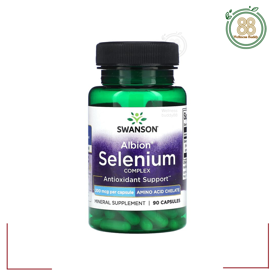 Swanson, Albion® Selenium , 200 mcg, 90 Vegan Capsules