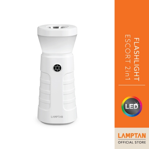 LAMPTAN ไฟฉาย LED Flashlight ESCORT 3W 2 in 1 ใช้งานได้ทั้งไฟฉายและไฟตะเกียง ปรับความสว่างได้ 2 ระดั