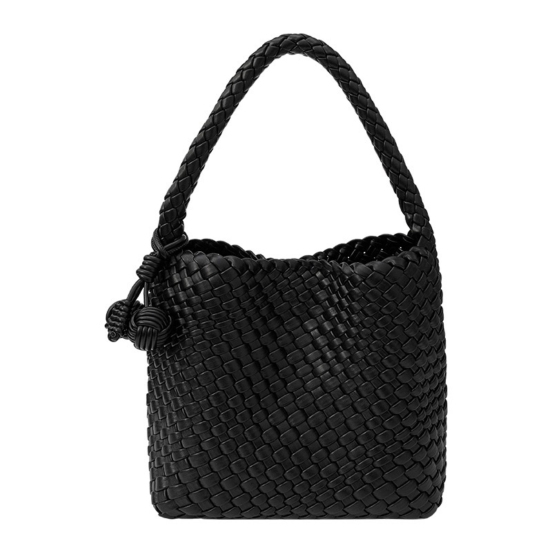 พร้อมส่งจากไทย กระเป๋าหนังสานแบบถือแต่งด้วยพวงเชอร์รี่ห้อยกระเป๋า S192 - รูปที่ 6