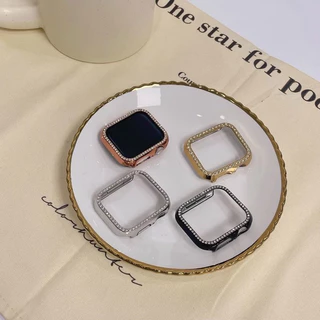 กรอบเคสเพชรสำหรับ iwatch 11 10 9 8 7 6 5 4 3 2 1 8 กรอบนาฬิกาป้องกันพีซี 49mm46mm38mm40mm45mm44mm42mm41mm
