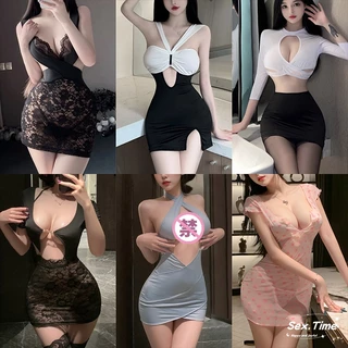 💚Sex time💜ชุดไม่ได้นอน ชุดเลขา กระโปรงทรงสะโพก คอสเพลย์ sexy ส่งไวจากไทย