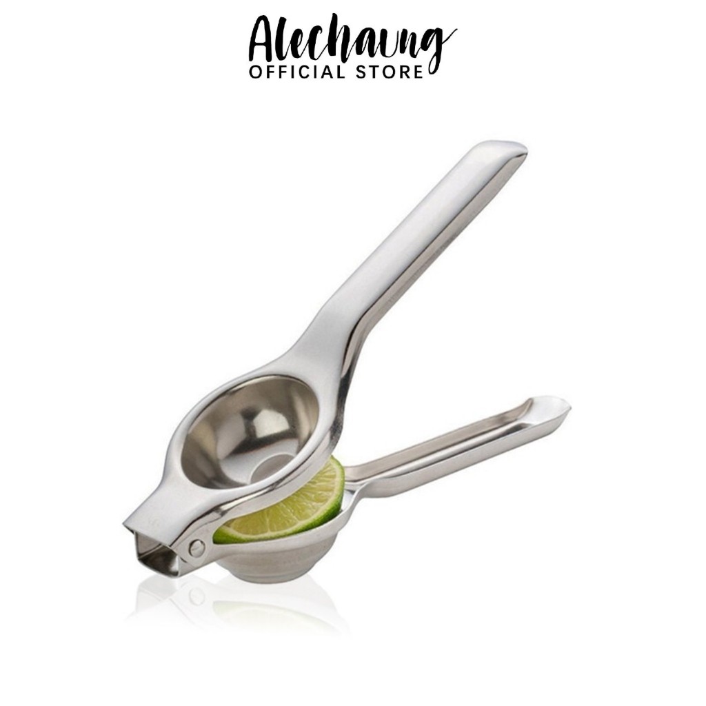 Alechaung ที่บีบมะนาวสแตนเลส lemon squeezer คั้นมะนาว คั้นน้ำผลไม้ สแตนเลส ช่องใส่ขนาด 5cm ง่าย ประหยัดเวลา