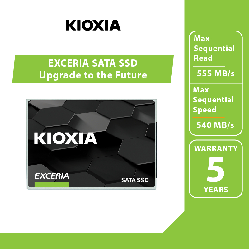 KIOXIA EXCERIA SSD SATA R550 W540 เก็บข้อมูล รับประกัน 2 ปี