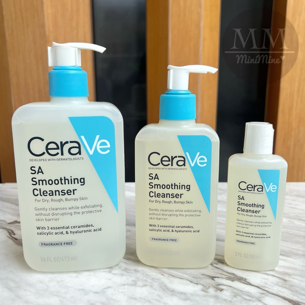 ป้ายไทย รุ่นใหม่ Cerave SA Smoothing Cleanser 236 ml & Foaming Cleanser 473ml. พร้อมส่ง (ของแท้100%)