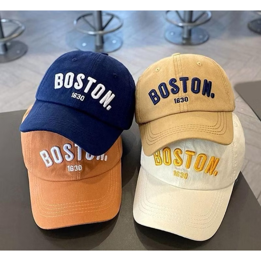 หมวกเด็ก Boston เด็กหมวกเบสบอล 48-53 cm พร้อมจัดส่งในไทย