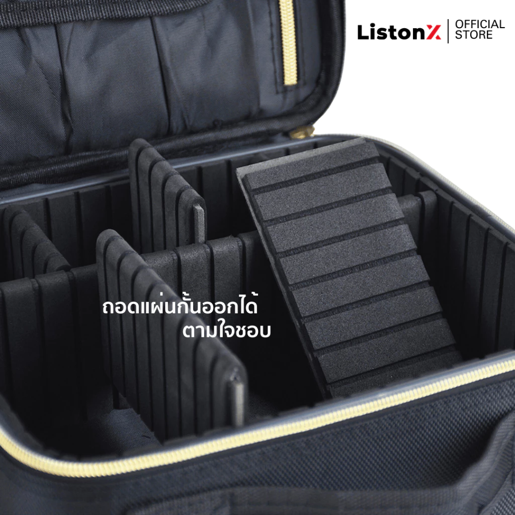 ListonX กระเป๋าเครื่องสำอางพกพา (Make-up Bag) จัดระเบียบเครื่องสำอาง คุณภาพเกรดพรีเมียม | กระเป๋าแต่งหน้ามืออาชีพ thumbnail 3