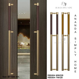 NEW📌🔸 มือจับประตูสแตนเลส SUS304 ทรงกลม ไม้จริง(สักและวอลนัท)…