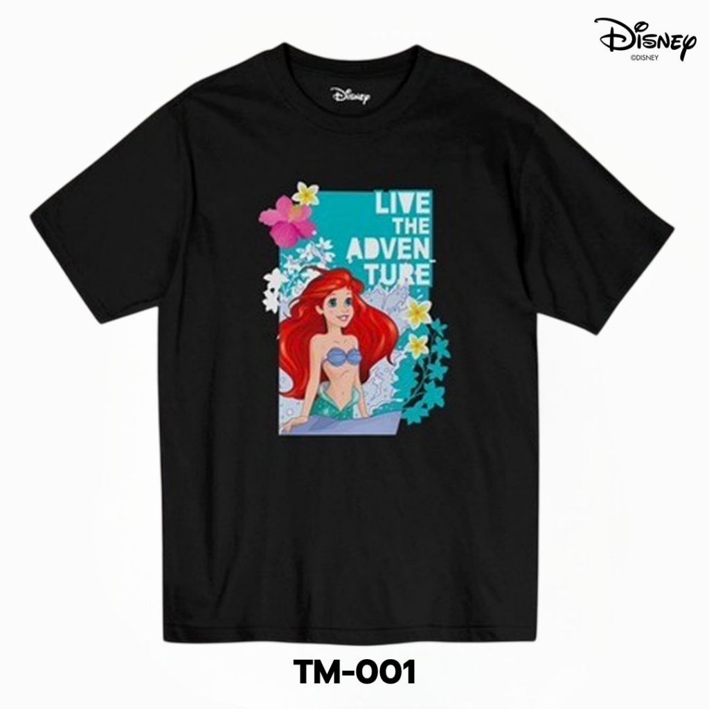 Power 7 Shop เสื้อยืดการ์ตูน The Little Mermaid ลิขสิทธ์แท้ DISNEY (TM-001)