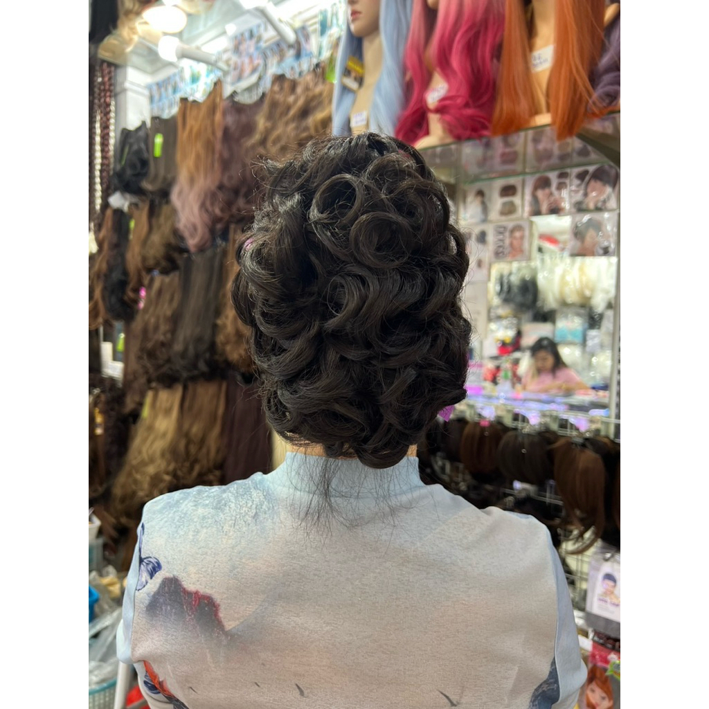 กิ๊บซาลาเปาหนีบผม🔥หางม้าหนีบสั้น2325L หนีบ สินค้าทำจากเส้นไหม สินค้าพร้อมส่ง - รูปที่ 7