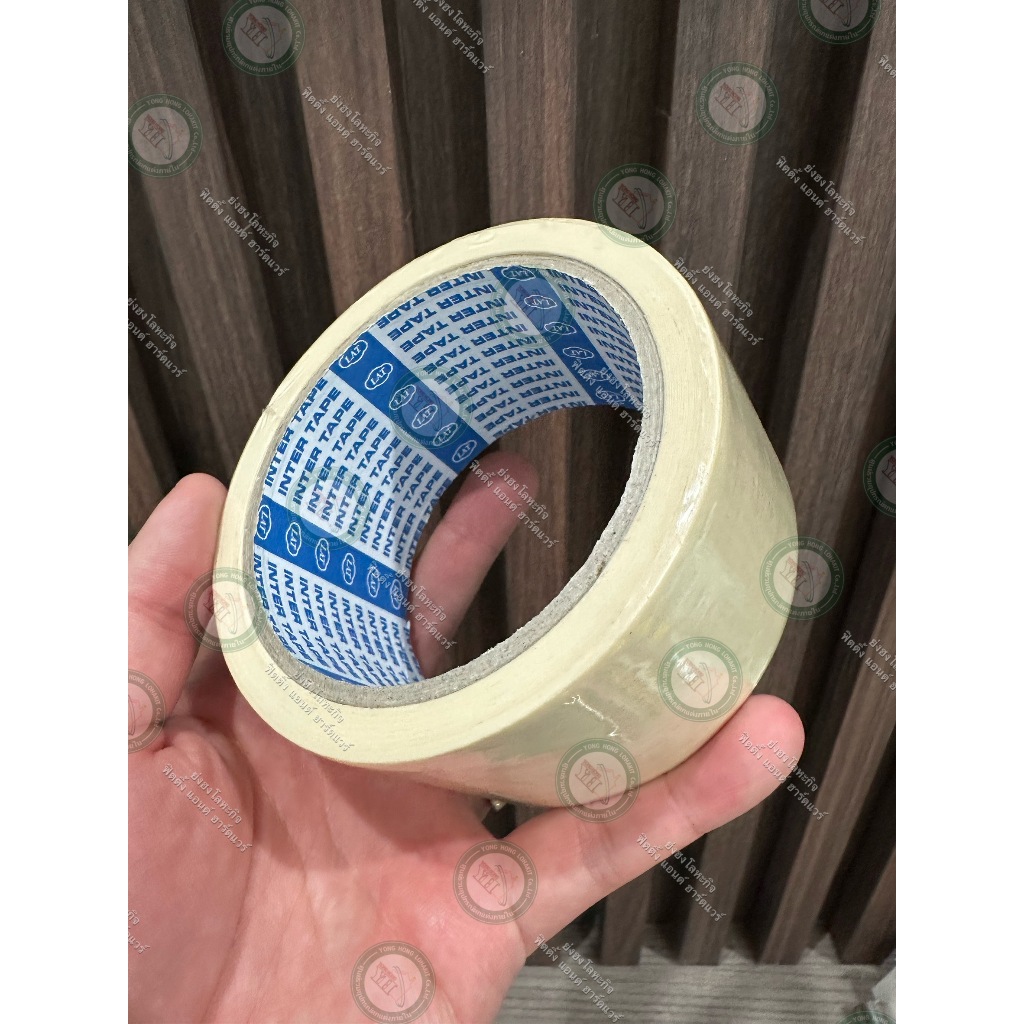 INTER TAPE กระดาษกาว เทปย่น กระดาษกาวเทปย่น 2 นิ้ว ยาว 20 หลา ราคา ถูกที่สุด ดีลบีเคเค แกลเลอรีภาพที่ 2