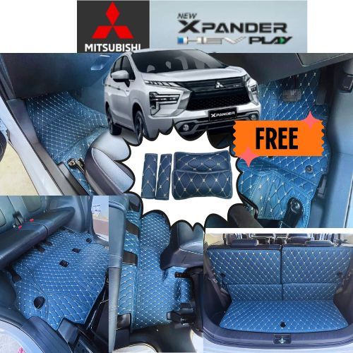 พรมปูพื้นรถยนต์ 6D /7D/XPANDER HEV 2024 เป็นไฮบริค/xpander cross HEVพรม6D หนานุ่ม เข้ารูป เต็มคัน สั