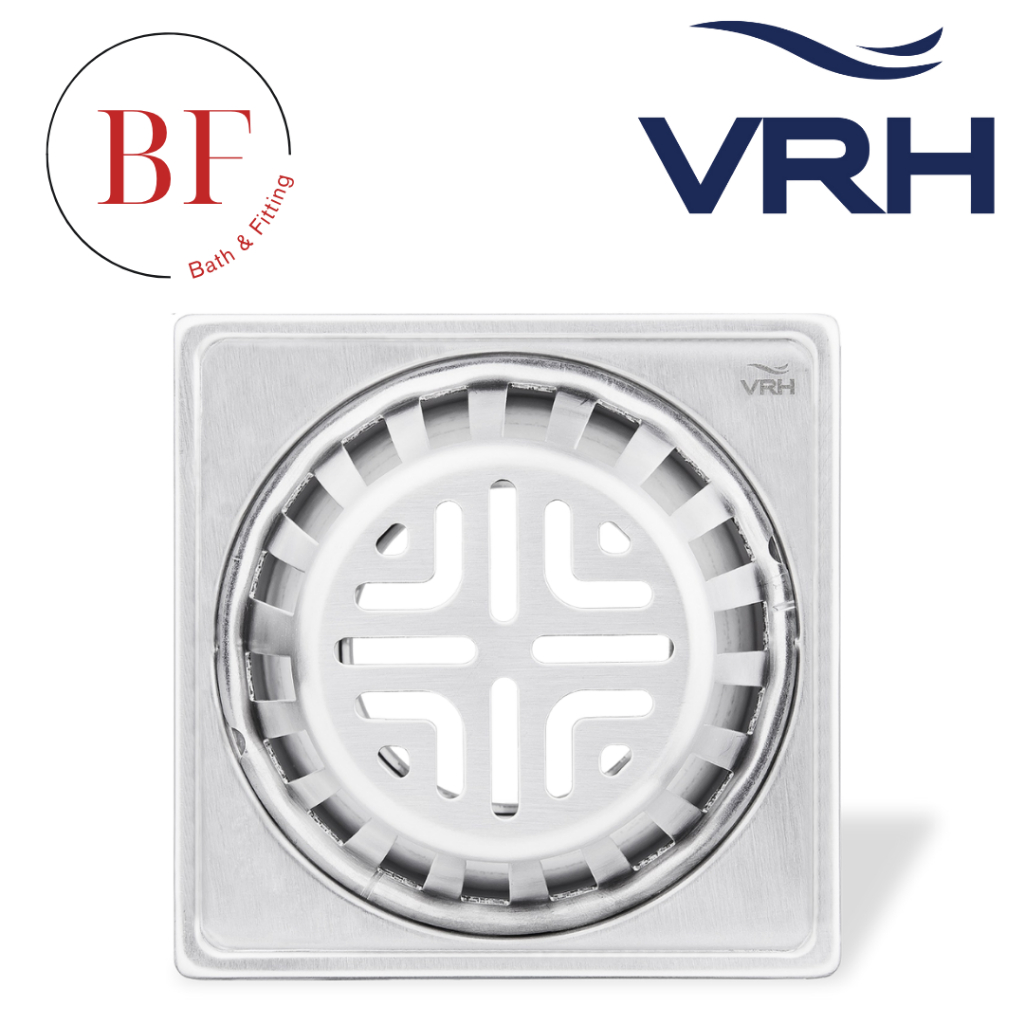 FUVHU-W001GS ตะแกรงหัวน้ำฝนสี่เหลี่ยม 4"ท่อ 2"