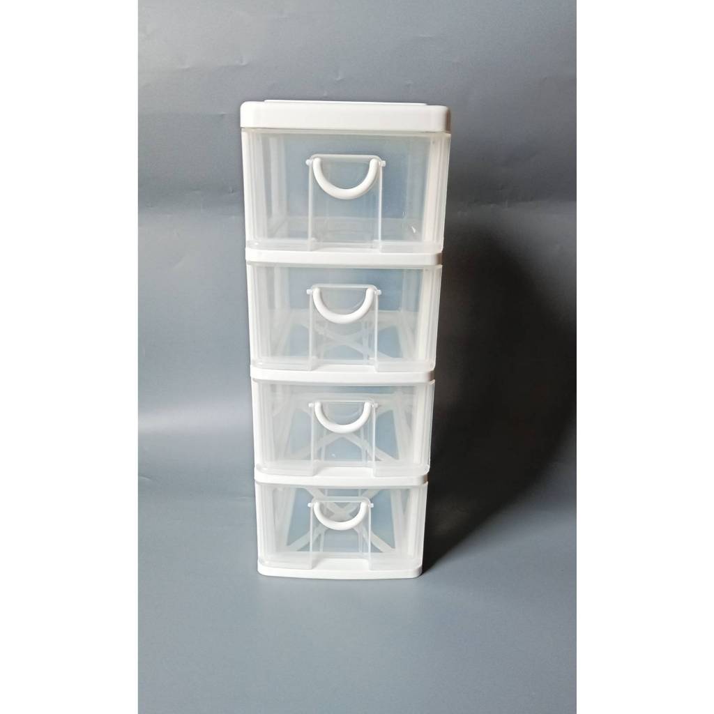 กล่องลิ้นชักมินิ 4 ชั้น CK-324 ขนาด : 14 x 20.7 x 36 CM. ( กว้าง*ยาว*สูง ) - รูปที่ 2