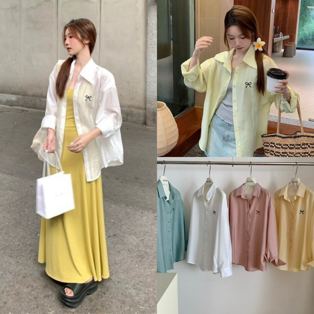 เสื้อเชิ้ตแขนยาวคอปกรุ่น 8808 TAG:WG.WE 🇰🇷