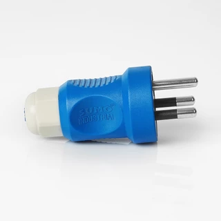 พาวเวอร์ปลั๊ก 3สาย 3ขา ปลั๊กตัวผู้ SUMO 2P+E 16A 220V มีขากราวด์ ป้องกันไฟฟ้ารั่ว IP44 ไม่ติดไฟ