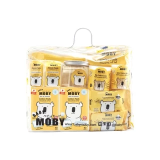 🛵ส่งด่วนทันทีตัดรอบ5โมงเย็น🛵Moby ชุดกระเป๋าคุณลูก ชุดสำลีสำหรับเด็กแรกเกิด รวมสินค้าจำเป็น