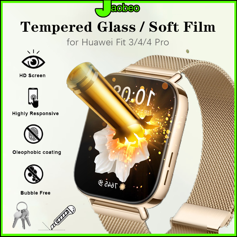 ฟิล์ม for Huawei Watch Fit 4/4 Pro 3D กระจกนิรภัย / ฟิล์มนุ่ม ฟิล์มกันรอย for Huawei Fit 3