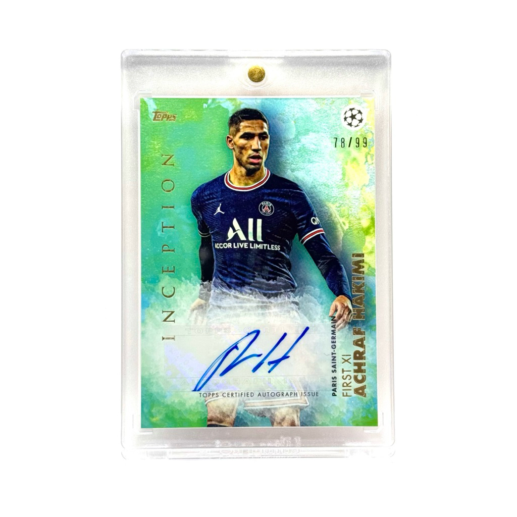 Topps Inception ACHRAF HAKIMI PARIS SAINT-GERMAIN /99 Autograph