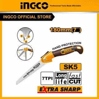 INGCO เลื่อยพับตัดกิ่งไม้ 7" HFSW1806