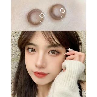 Midroo -1.00-8.00 แว่นตาสายตาสั้น คอนแทก ขยายรูม่านตา คอนแทคเลนส์ MilkToffee Brown-14.2mm