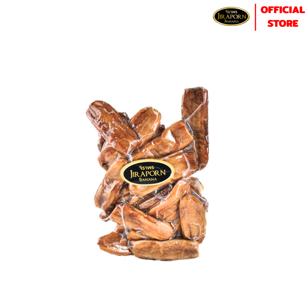 จิราพร กล้วยตากธรรมชาติ ชนิดแบน (แพ็คสูญญากาศ ขนาด 500g.) - JIRAPORNFOOD