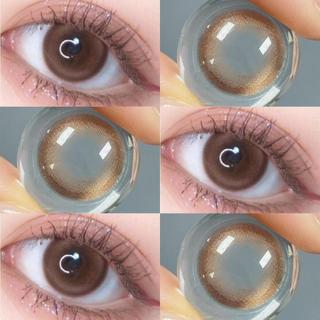 [-1.00-8.00] Midroo แว่นตาสายตาสั้น คอนแทก คอนแทคเลนส์ตาหวาน MilkToffee Brown-14.2mm
