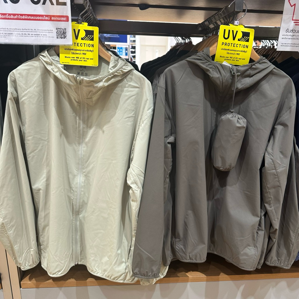 พร้อมส่ง! Uniqlo เสื้อฮู้ด กันยูวี UV Protection พับเก็บได้ (NANODESIGN) ของแท้จากช้อปไทย💗