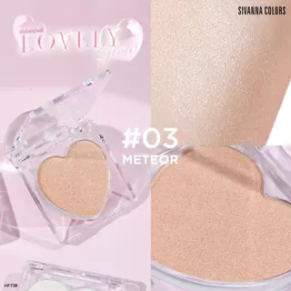 Sivanna Colors LOVELY GLOW : HF738 | ไฮไลท์ รุ่นขายดี ชิมเมอร์ละเอียด เสกงานผิวฉ่ำโกลว์สุขภาพดี ติดทน