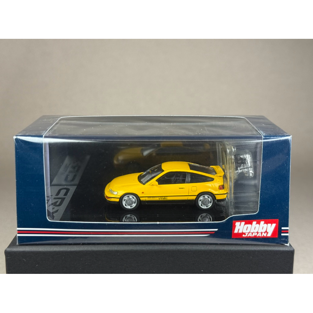 🔹Honda CRX SiR EF8 1989 w/ Engine Display Model Yellow HJ642005Y Scale 1:64 ยี่ห้อ Hobby Japan