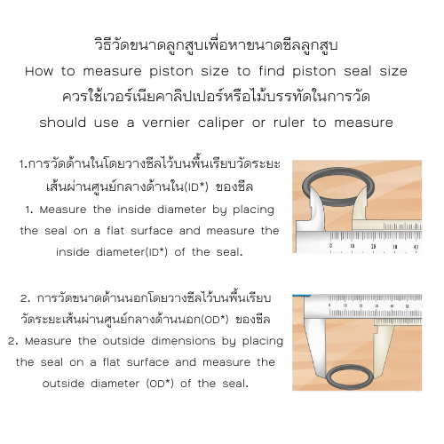 ซีลลูกสูบเบรคคาลิปเปอร์ ขนาด 30 มม. (TRK Braking Caliper Piston Seal and Dust Seal ID 30 mm) รหัส  AB7176 ราคา ถูกที่สุด ดีลบีเคเค แกลเลอรีภาพที่ 3