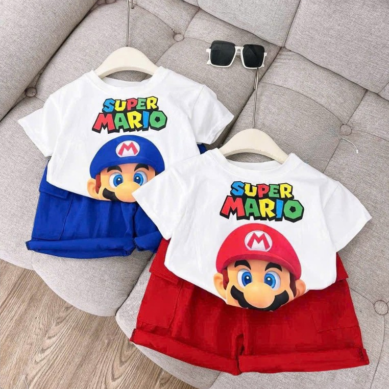 พร้อมส่ง ล27-ล28 5546 ชุดมาริโอ้