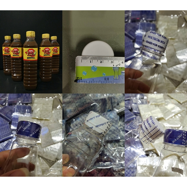 แคปซีล Cap seal ฟิล์มหดหุ้มฝาขวดน้ำ แพ็คละ 0.5กก. / 1 กก. แผ่นซีลขวด สีขาว ใช้กับปากขวดคอ30
