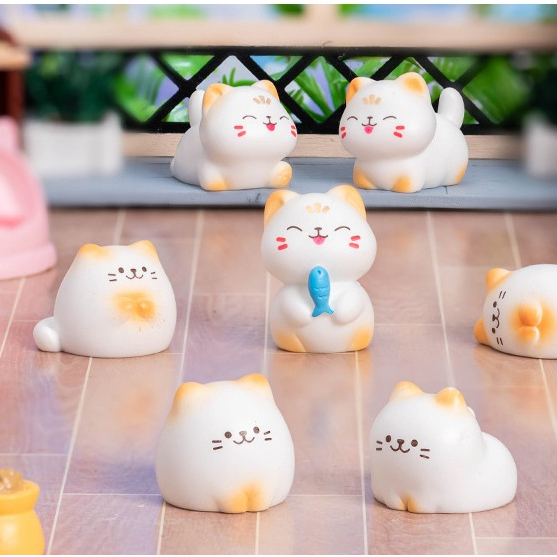 น้องแมวเล่นไหมพรม ลงอ่างน้ำ (ราคา/ชิ้น) ตุ๊กตาแต่งบ้าน สะสม แต่งสวน จัดสวนถาด พร็อพถ่ายรูป