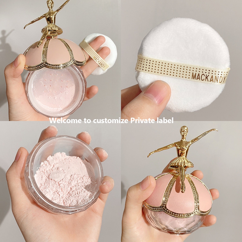 MACKANDY 【ของขวัญ Preferred 🎁】Loose Powder แป้งฝุ่น สูตรบางเบา ควบคุมความมัน เครื่องสำอางติดทนนาน