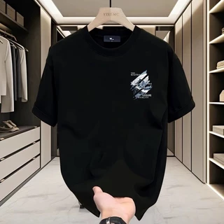Basi💥 เสื้อผู้ชาย เสื้อยืด oversize สตรีท เกรดพรีเมียม โคตรนุ่ม เสื้อคอตตอน100% ไม่หดตัวลาย ลาย "TREND NEUTRAI"