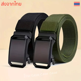 เข็มขัดเรียบไนลอน หัวอัตโนมัติ ดีไซน์เรียบ สายผ้า ซักได้ ทนทาน แฟชั่น สำหรับผู้ชาย ใช้งานได้ทุกโอกาส