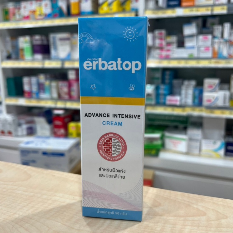 Erbatop ADVANCE INTENSIVE CREAM/LOTION เออบาท๊อป แอดวานซ์ อินเทนซีฟ ครีม/โลชั่น สำหรับผิวแห้งและแพ้ง่าย - รูปที่ 2